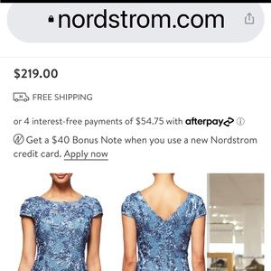 Cocktail dress, evening dress, mother of the bride dress, Alex Evenings